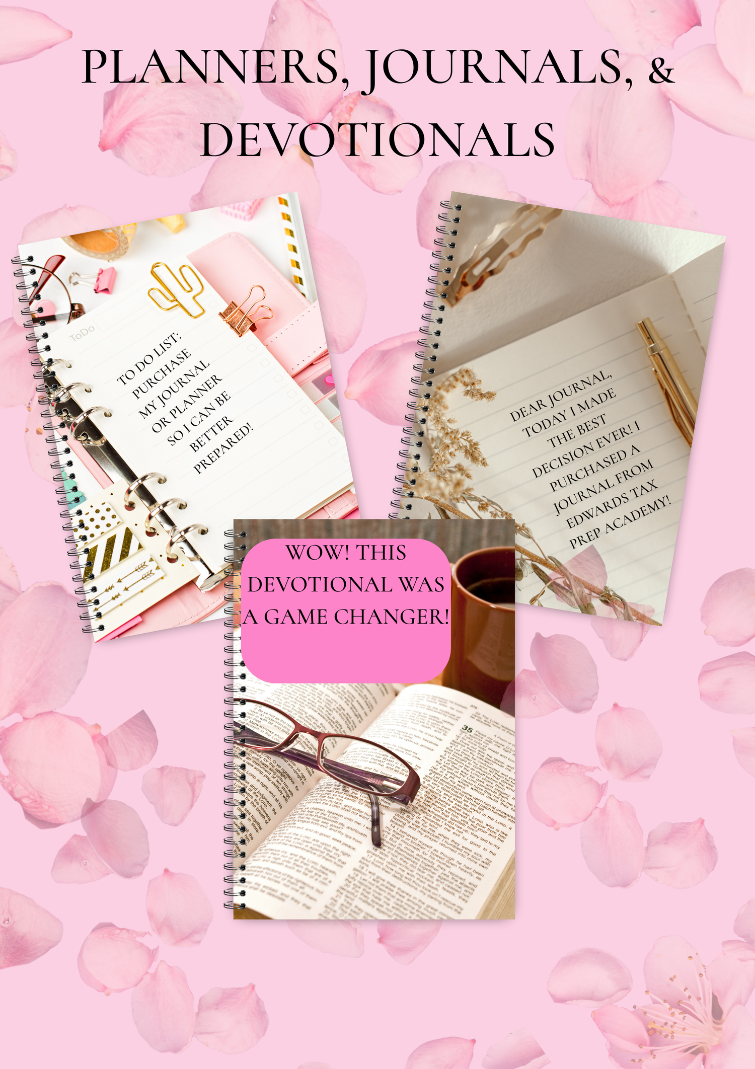 Planners,Journals, & Devotionals